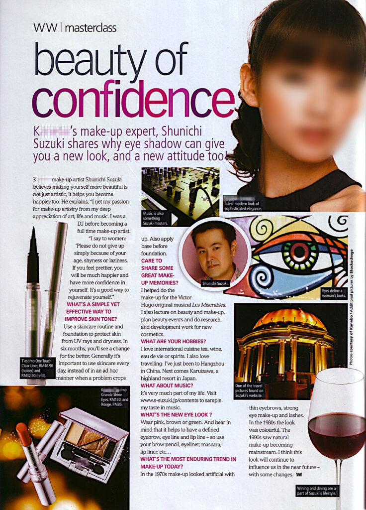 鈴木俊一 メイクアップアーチスト　Shunichi Suzuki Make-up Artist english